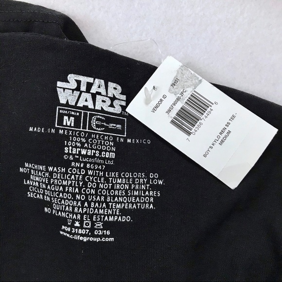 ❌SOLD❌ Star Wars NWT T-Shirt for Boys L (10/12) - Picture 5 of 5